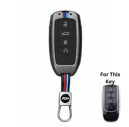 Chery Tiggo 8 Pro Metal Keycover – Premium Smart Key Protection with Elegant Finish