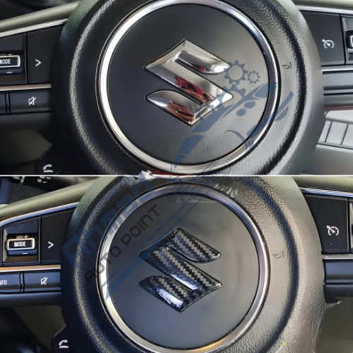 Suzuki Carbon Fiber Steering Logo