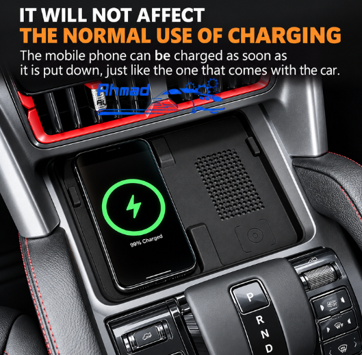 BYd Shark Wireless Car Charging Pad Premium Charging Tray Protection