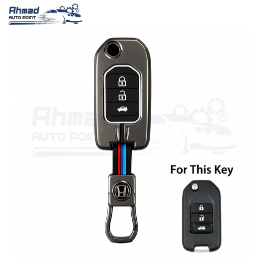 Civic Rebirth Straight Button Metal Key Cover