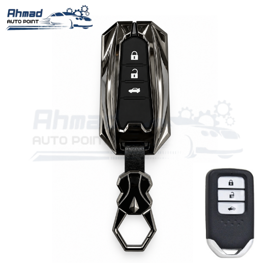 Honda Civic X Premium Batman Style Metal KEy case Protector